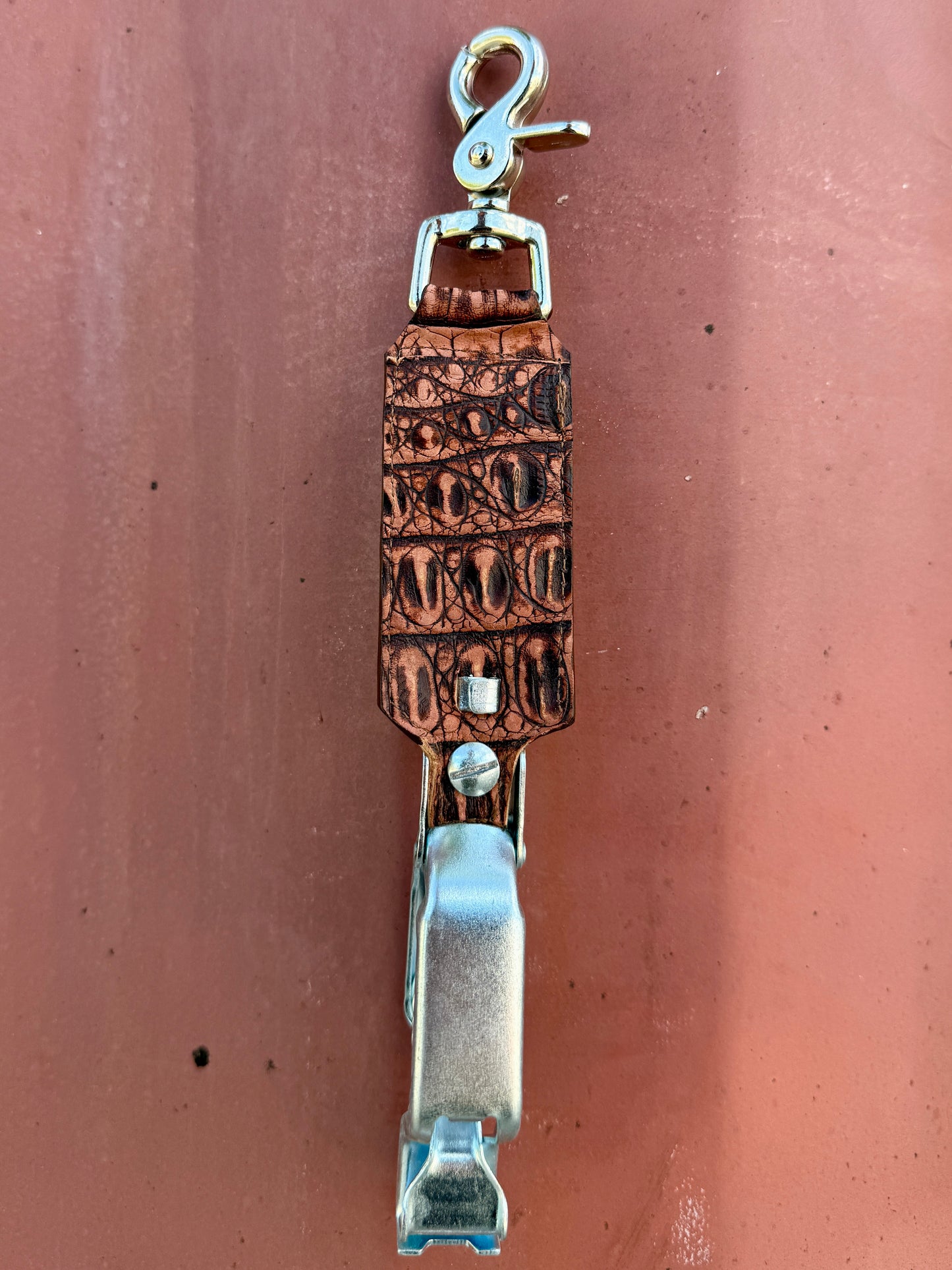 Rustic Gator Caiman Alligator Glove Clip