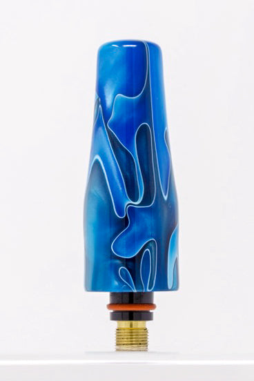 Persian Blue Acrylic TIG Handle and Medium Backcap