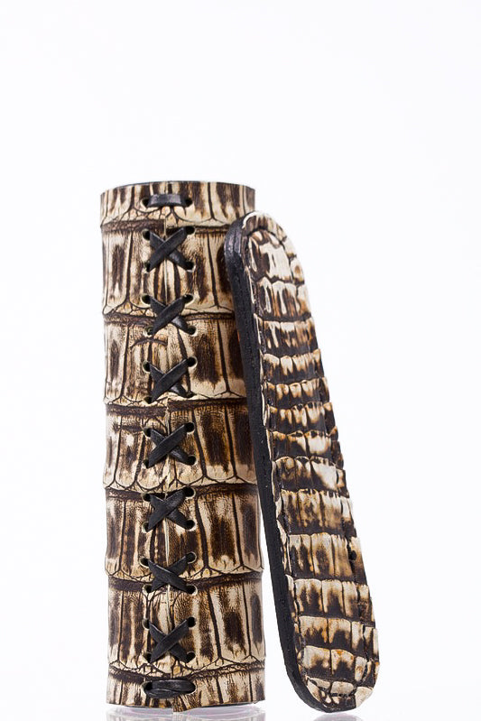Cookies N' Cream Caiman Alligator Stinger V Wrap + Insulator Sleeve
