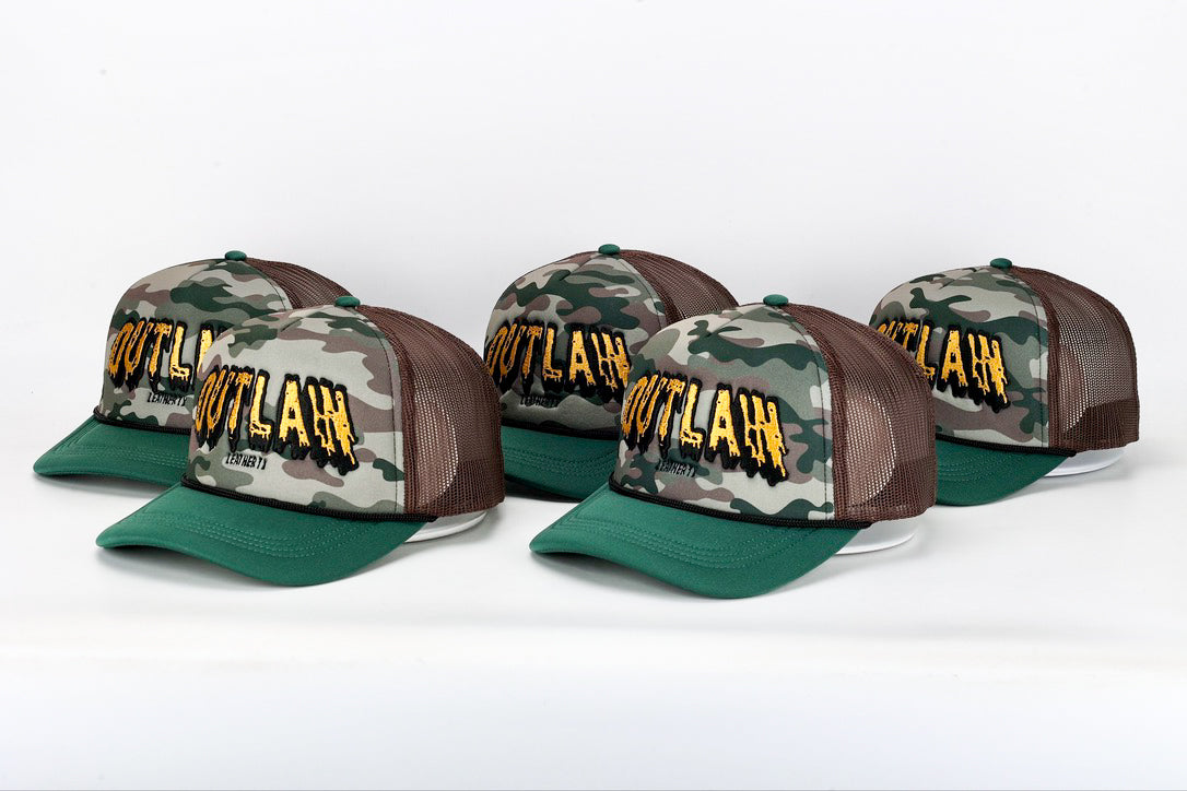 Outlaw Leather TX - Slime Trucker Hat