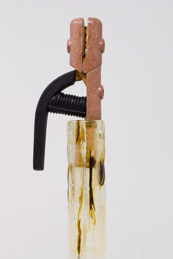Creamy Coffee Acrylic TIG Handle, Stick Handle and Medium Backcap
