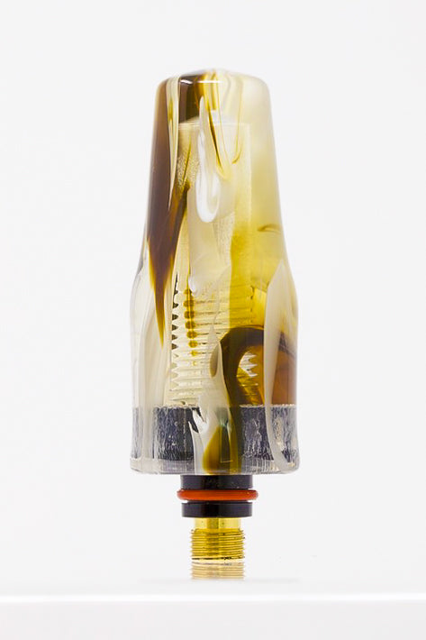 Creamy Coffee Acrylic TIG Handle, Stick Handle and Medium Backcap