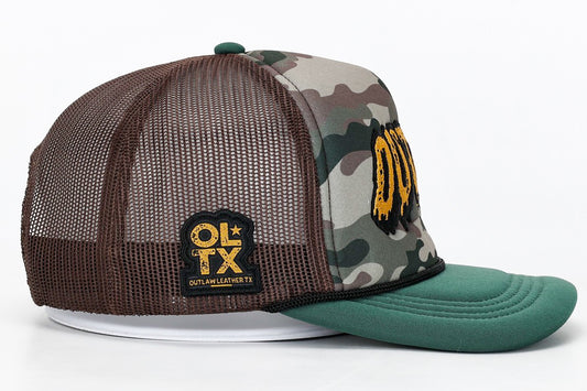 Outlaw Leather TX - Slime Trucker Hat
