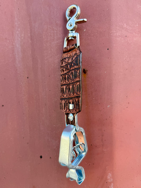 Rustic Gator Caiman Alligator Glove Clip