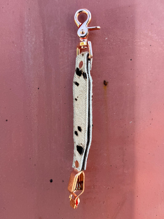 Cowhide Glove Clip - Natural