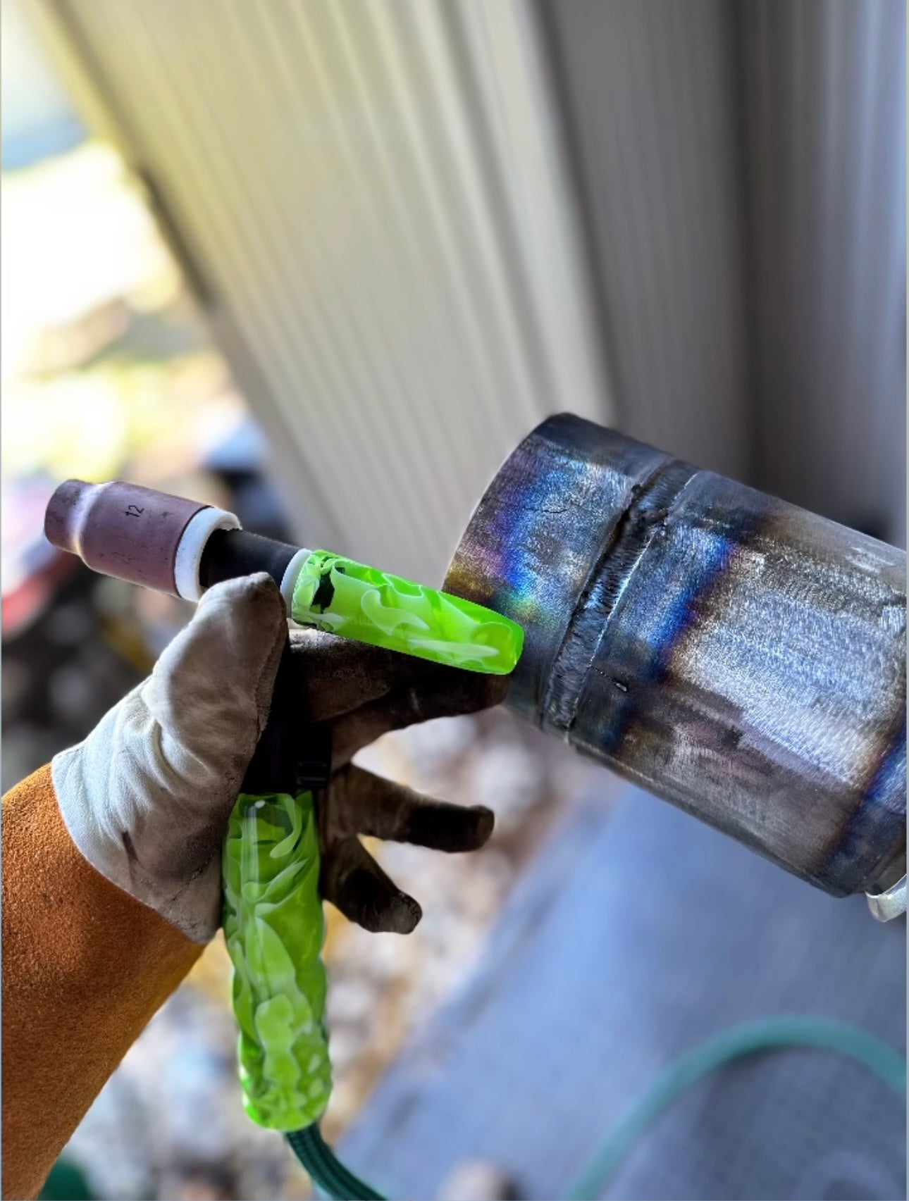Lime Acrylic Handle and Back Cap