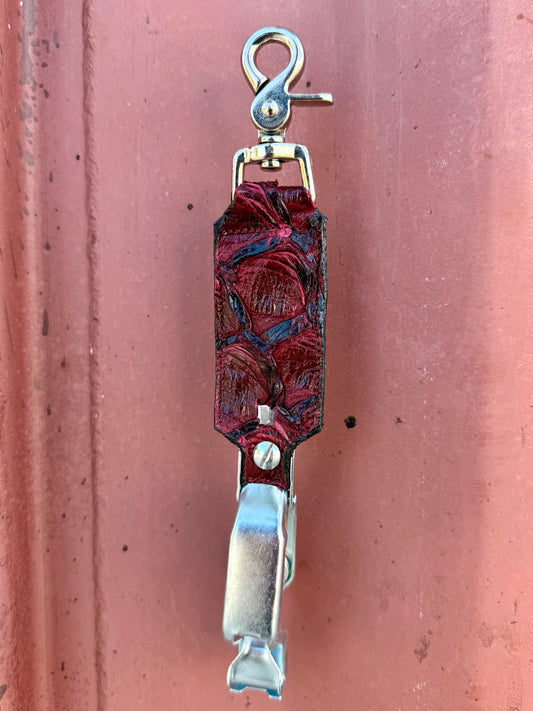 Black Cherry Pirarucu Glove Clip