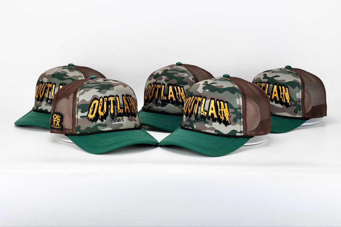 Outlaw Leather TX - Slime Trucker Hat