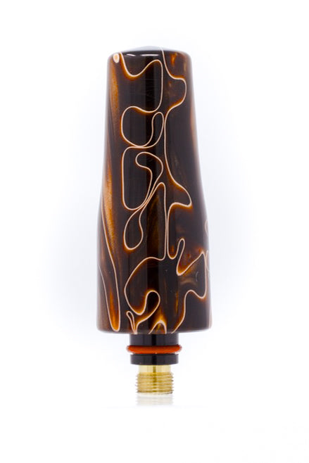 Copper Swirl Acrylic TIG Handle, Stick Handle and Medium Backcap