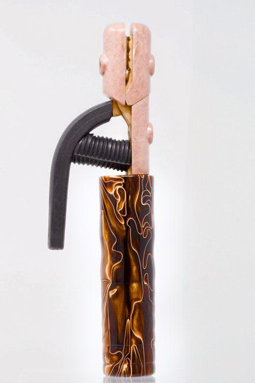 Copper Swirl Acrylic TIG Handle, Stick Handle and Medium Backcap