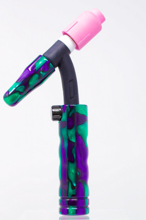 Purple Monster Acrylic TIG Handle, Stick Handle and Medium Backcap