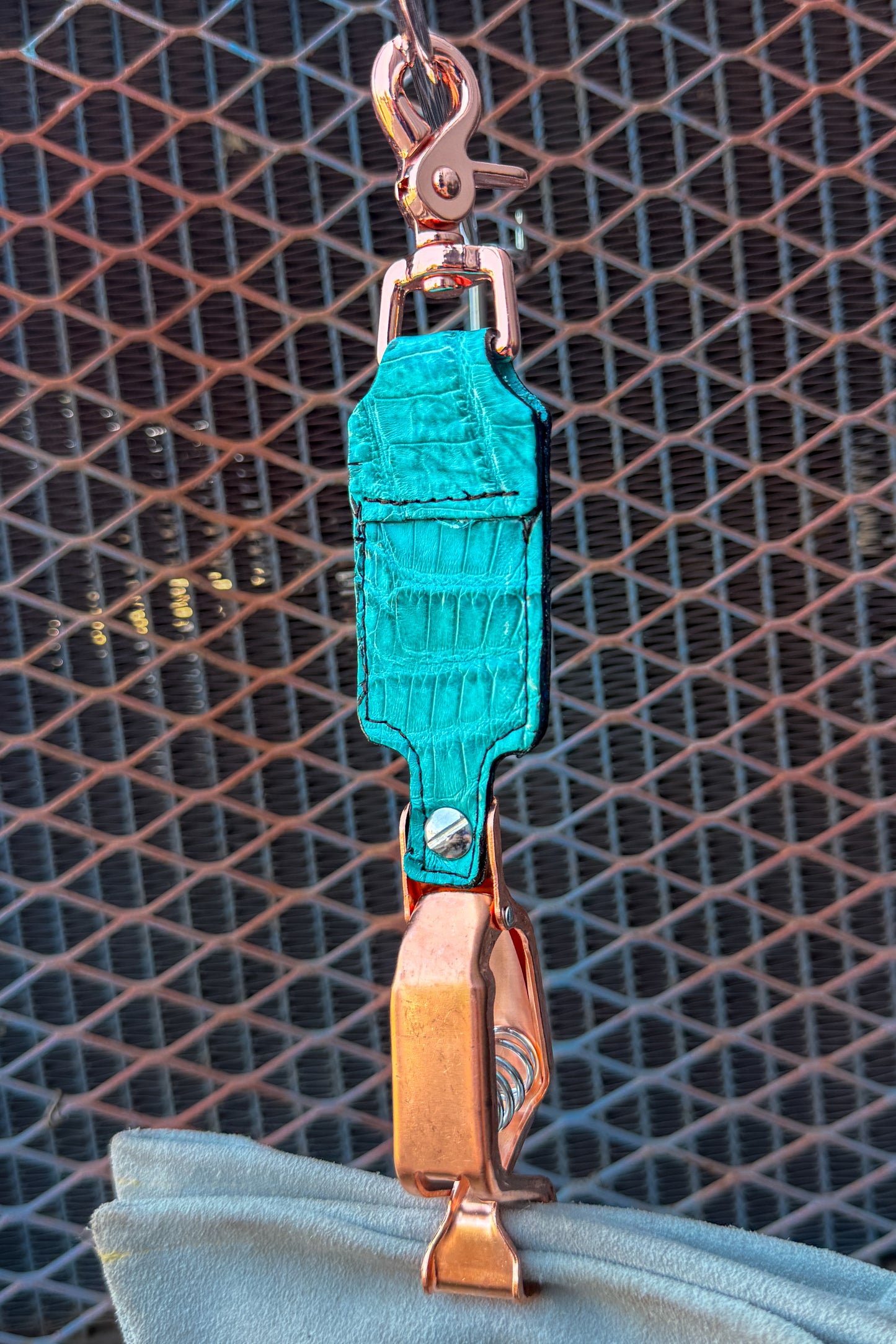 Turquoise Caiman Glove Clip