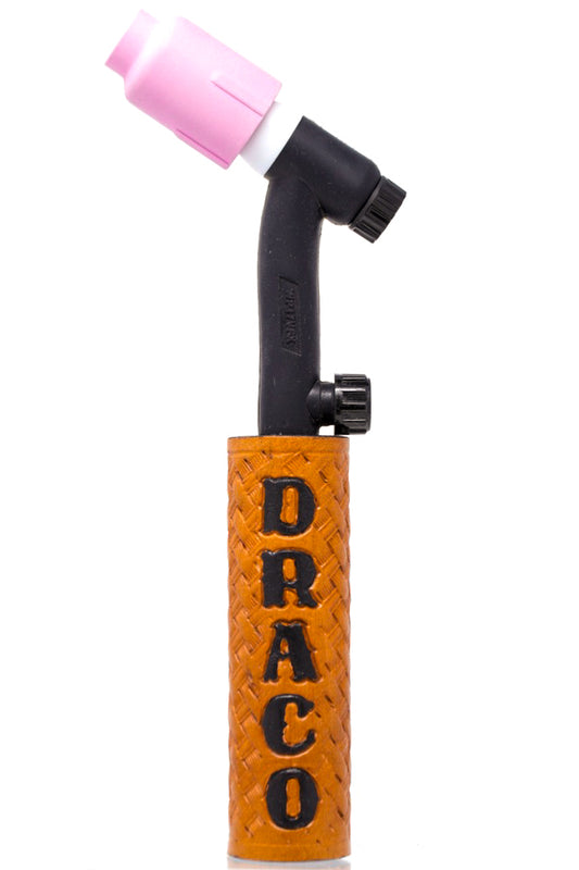 Basket Weaved Leather Handle with Custom Name