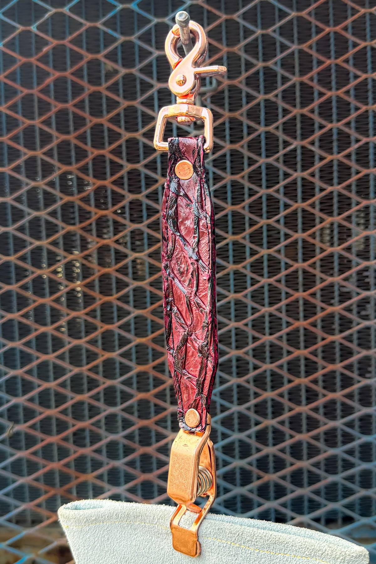 Black Cherry Pirarucu Glove Clip