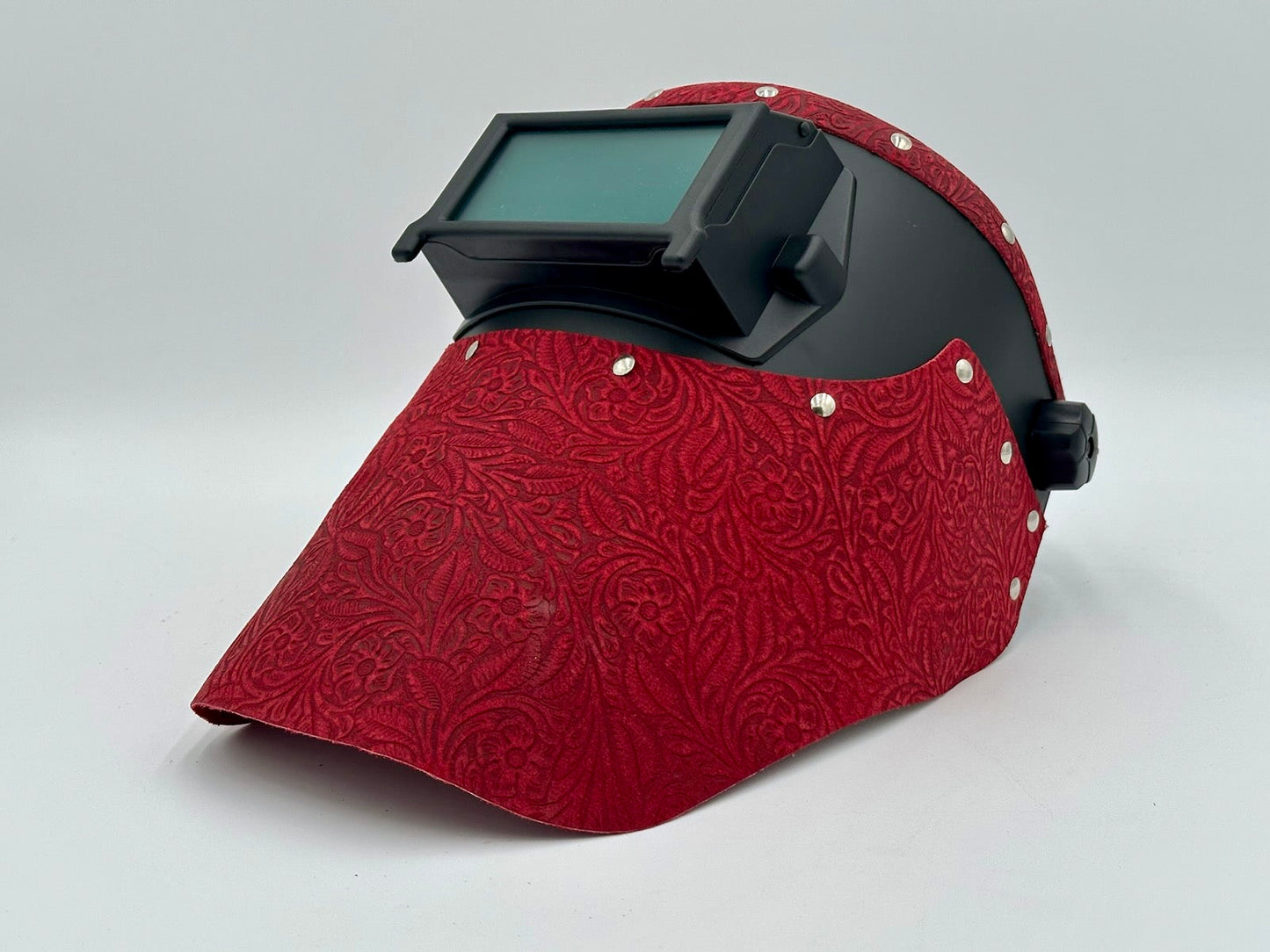 OUTLAW LEATHER - WELDING HOODS - RED FLORAL