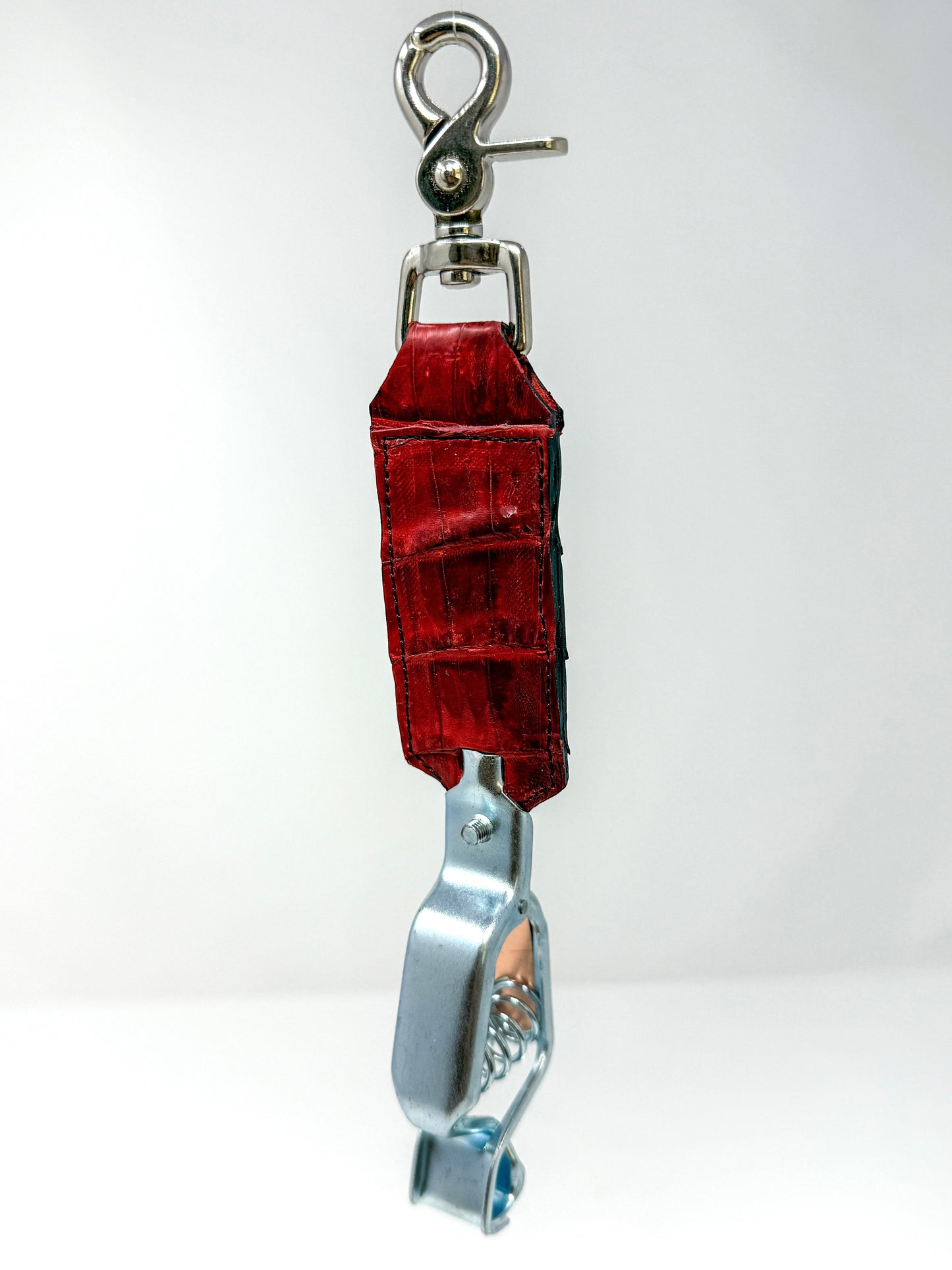 Black Cherry Caiman Alligator Glove Clip