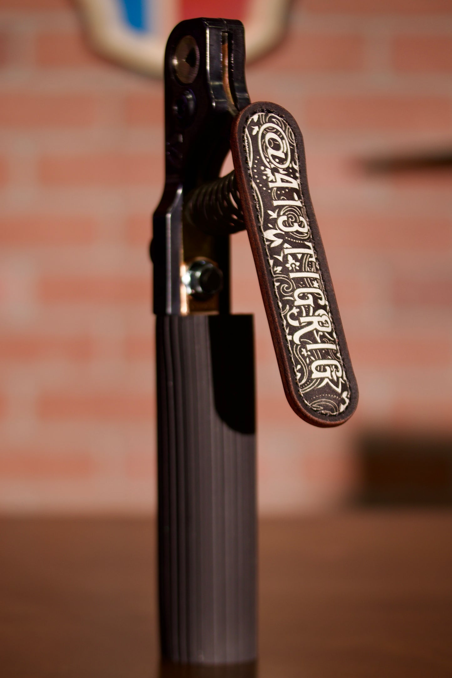 Black Floral Stinger V Insulator Sleeve - Custom Name
