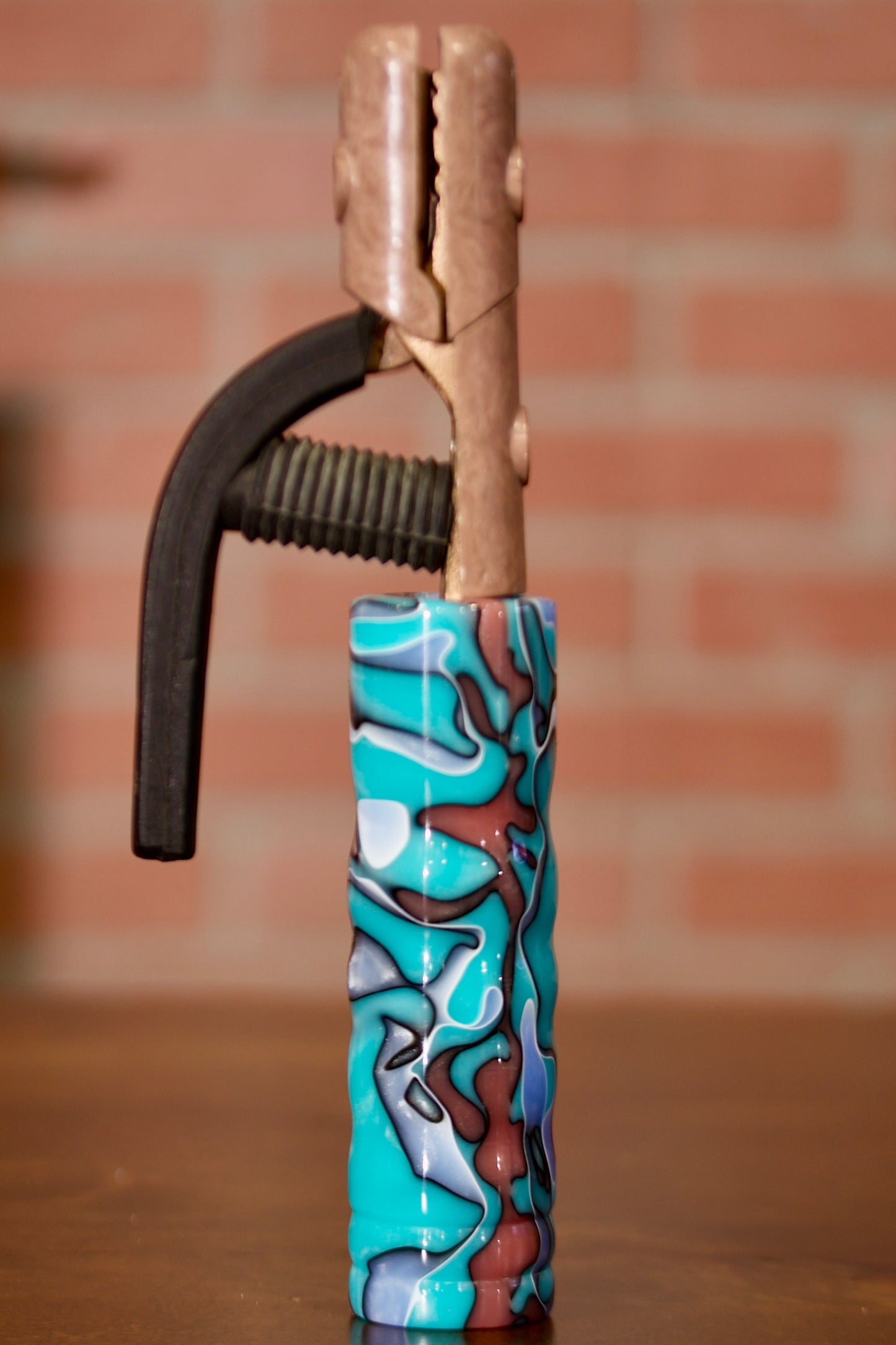 Turquoise Moon Acrylic Electrode Holder Handle