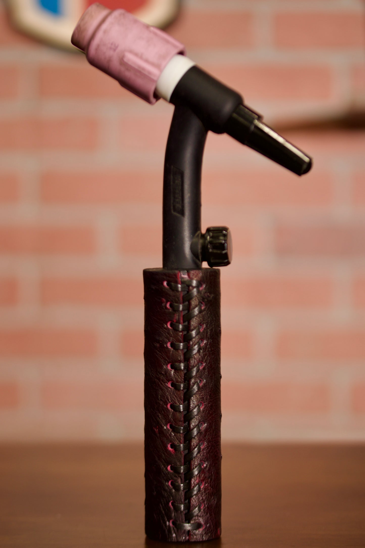 Ostrich Handle - Black Cherry