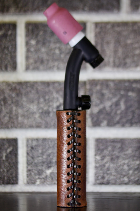 Chief Skull Weaved Leather Handle