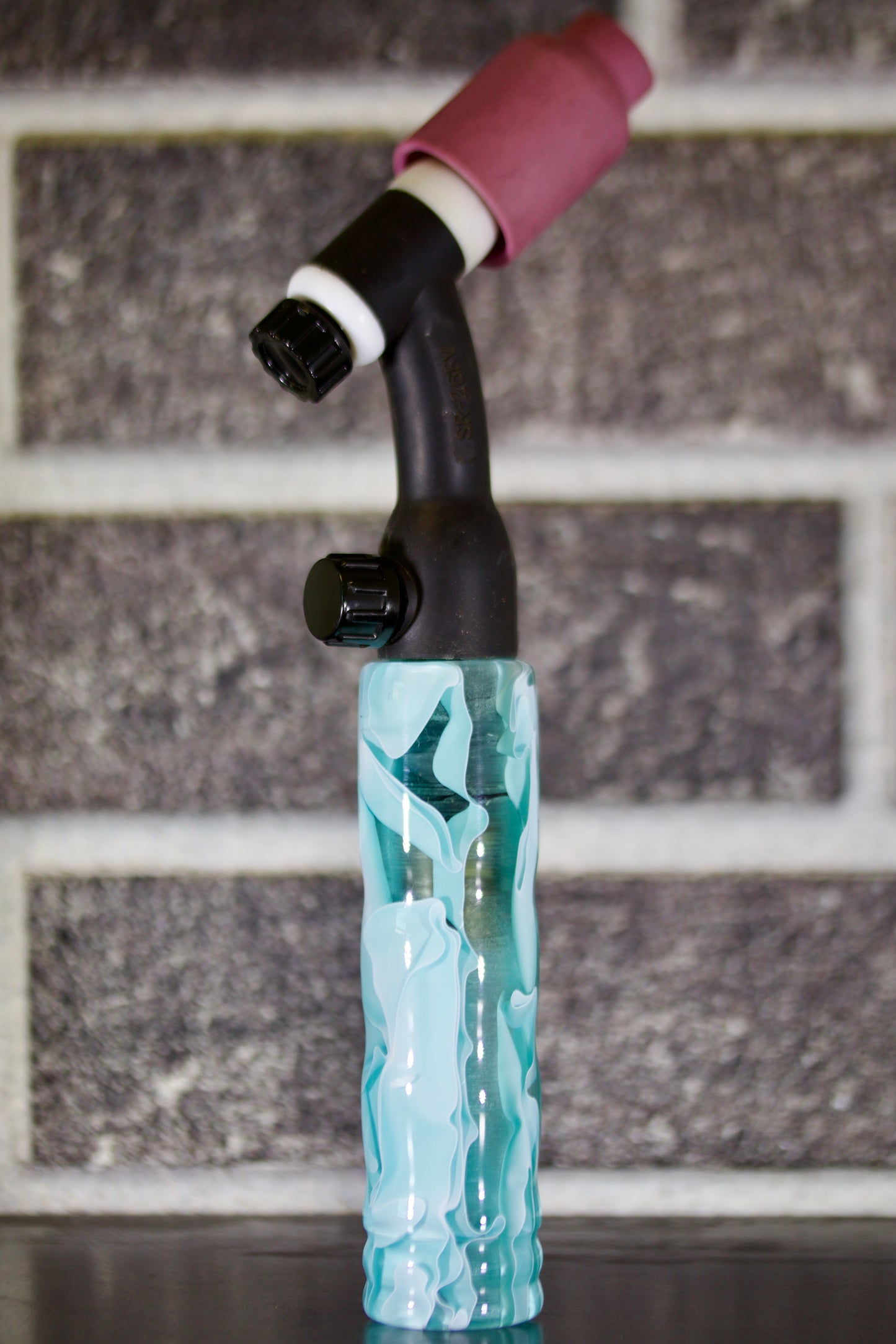 Cool Mint Swirl Acrylic Handle