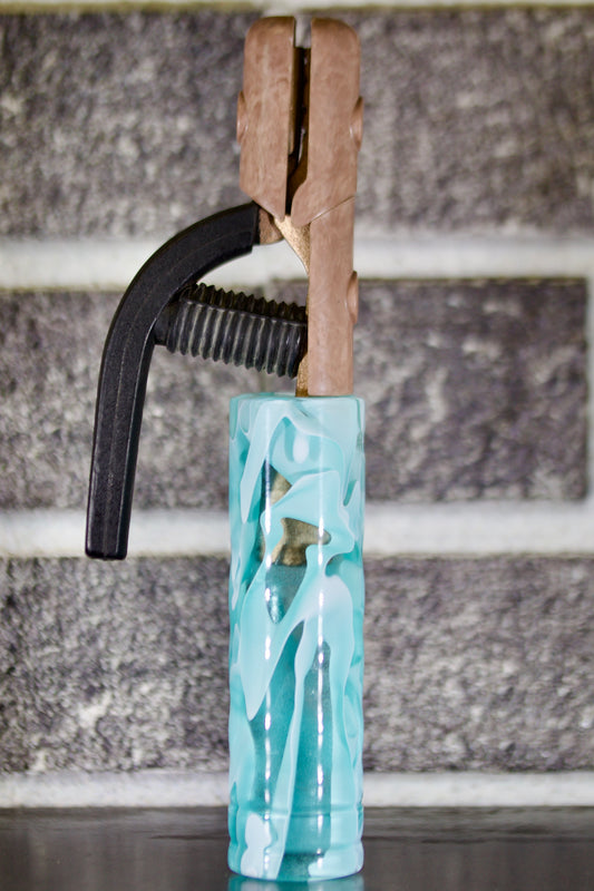 Cool Mint Swirl Acrylic Electrode Holder Handle