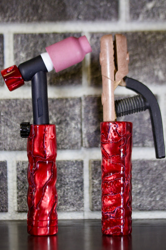 Lava Flows Acrylic TIG Handle, Stick Handle and Short Backcap