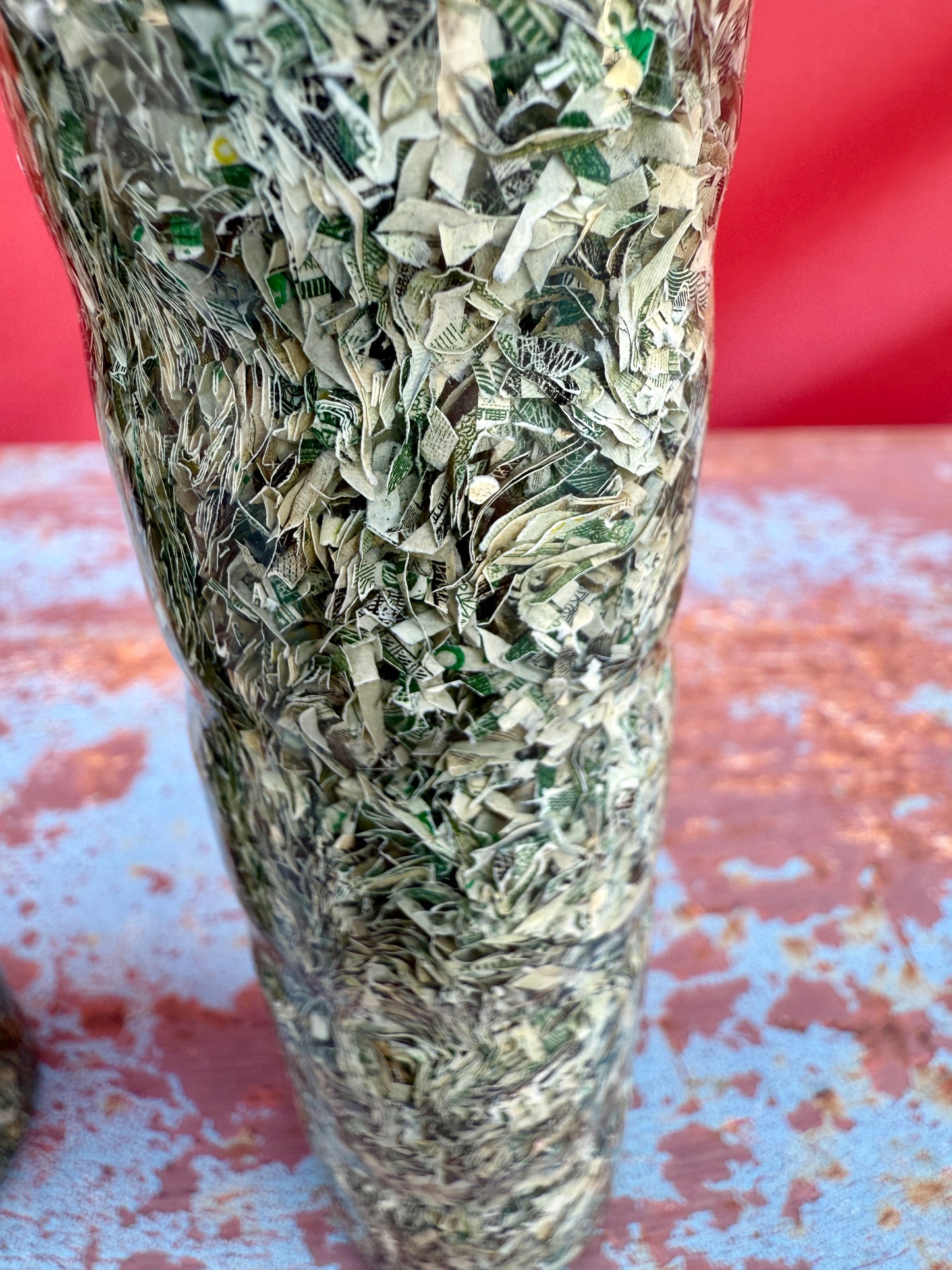 Shredded Money Handle