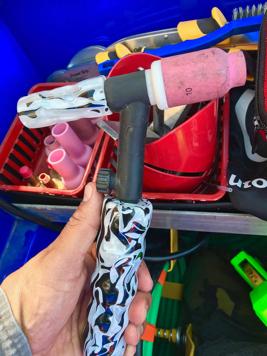 Dalmatian Acrylic Handle and Back Cap