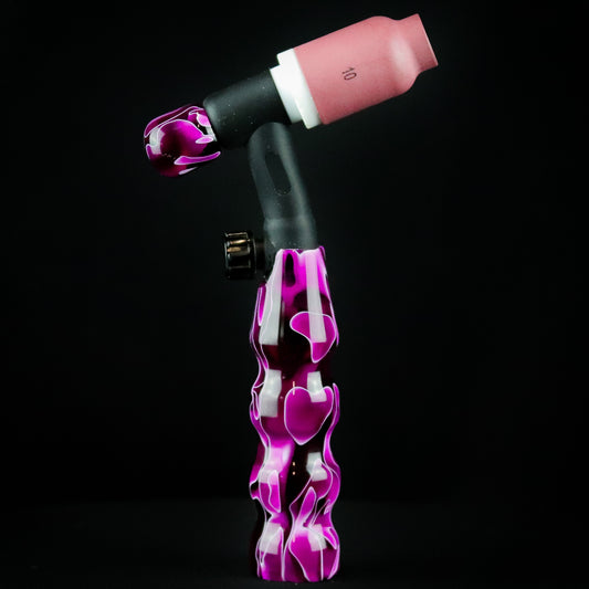 Plum Water Acrylic TIG Handle, Stick Handle and 3/4" Back Cap
