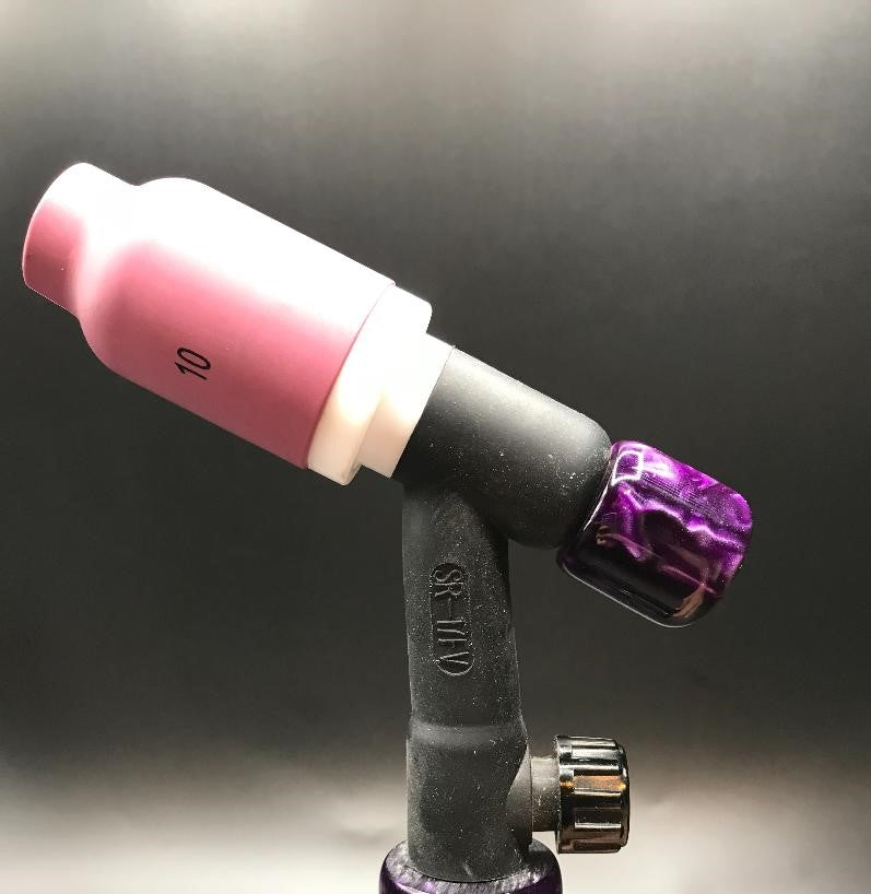 Candy Purple Acrylic TIG Handle and 3/4" backcap