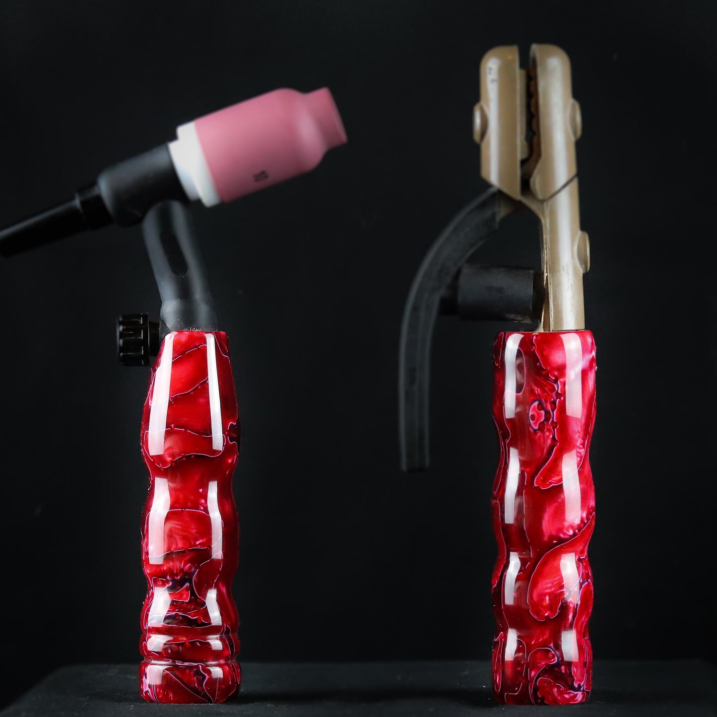 Lava Flows Acrylic Handle
