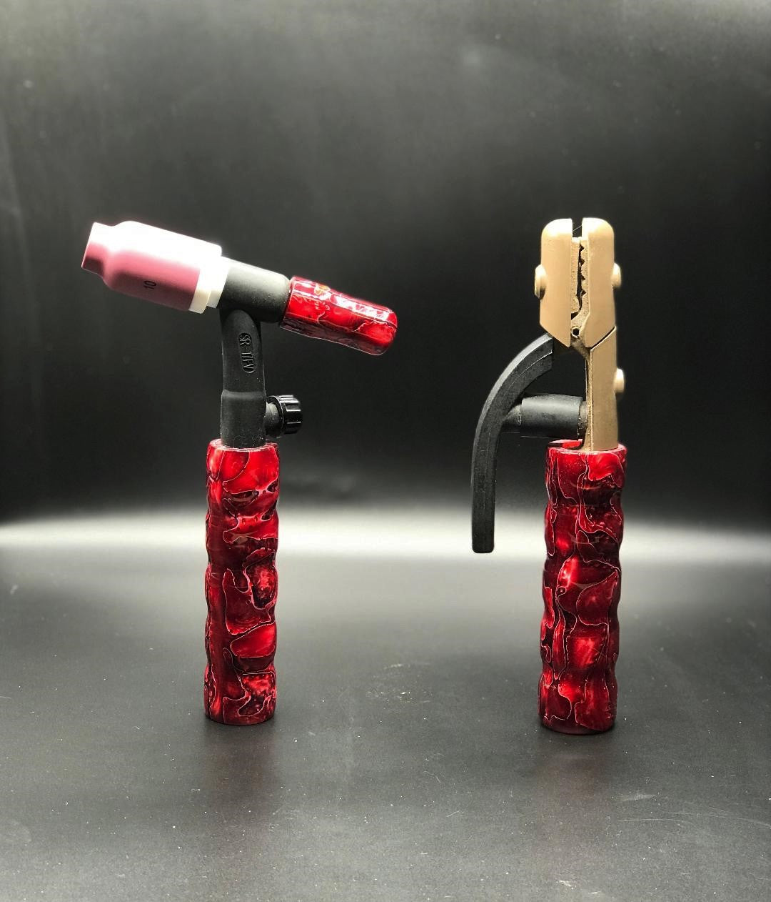 Lava Flows Acrylic Handle