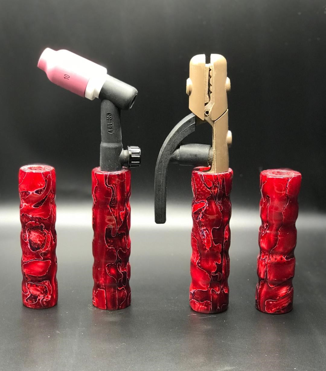 Lava Flows Acrylic Handle