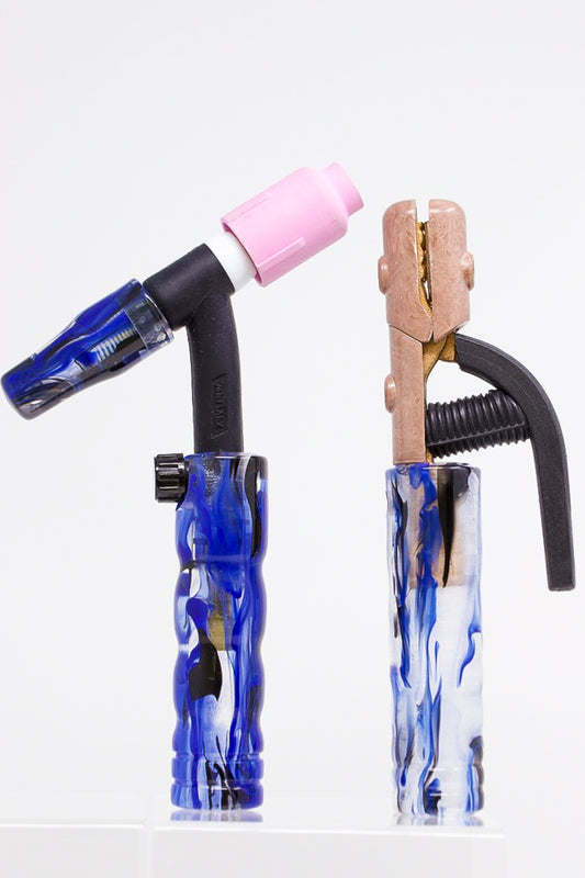 Ocean Mist Acrylic TIG Handle, Stick Handle and Medium Backcap
