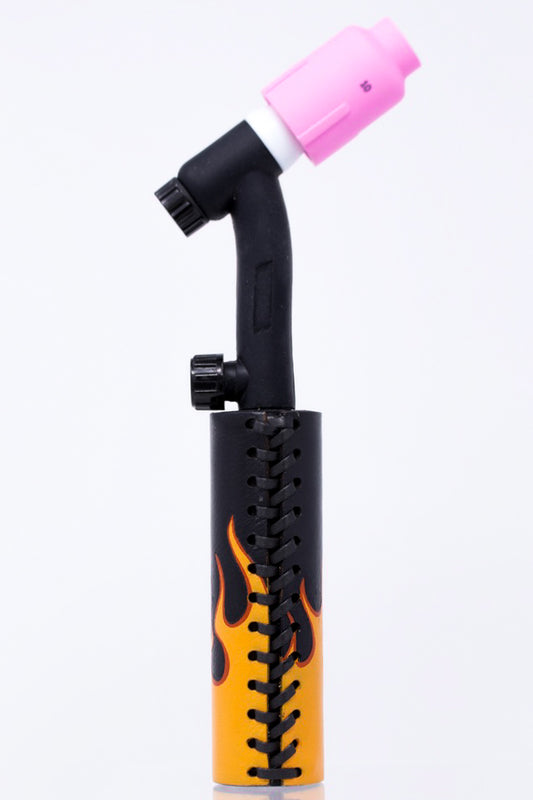 Lava Flame Weaved Leather Handle