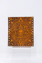 Aztec Calendar Weaved Leather Handle