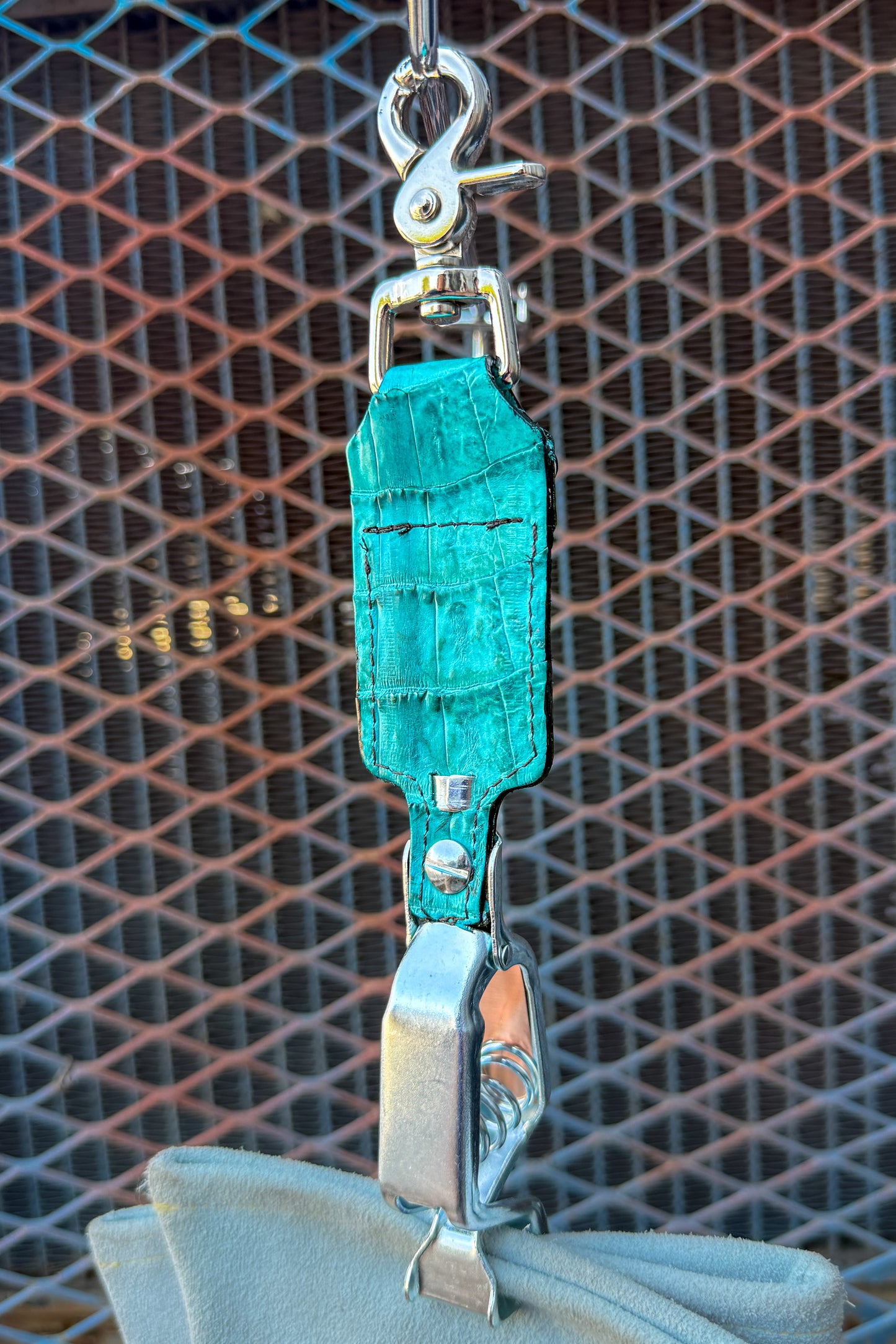 Turquoise Caiman Glove Clip