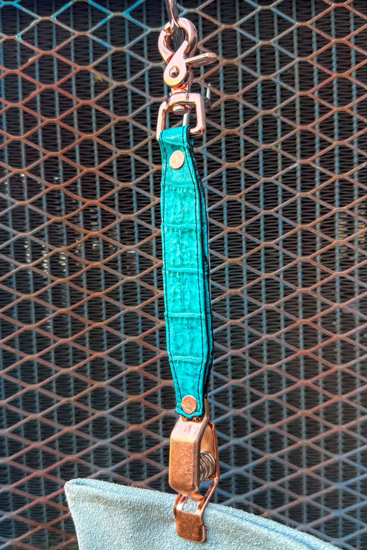 Turquoise Caiman Glove Clip