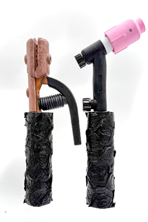 Pirarucu Leather Handle - Black