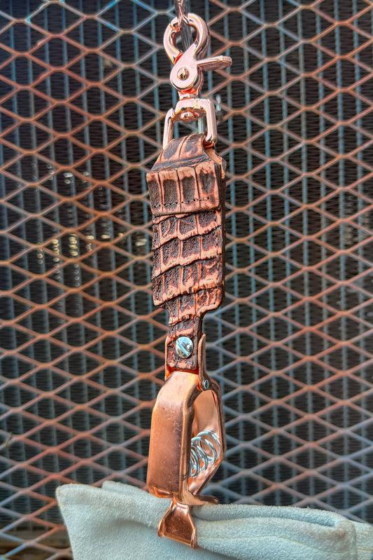 Rustic Gator Caiman Alligator Glove Clip