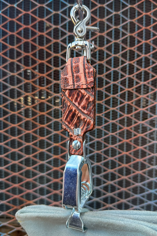 Rustic Gator Caiman Alligator Glove Clip