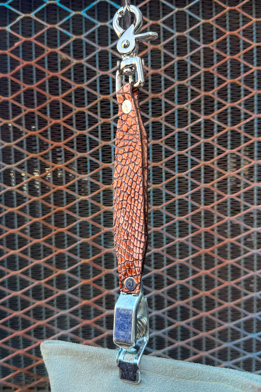 Rustic Gator Caiman Alligator Glove Clip