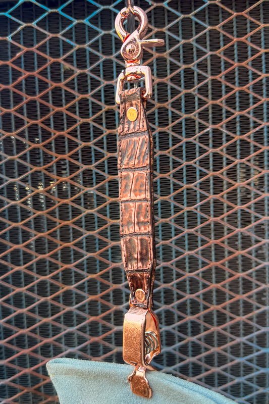 Rustic Gator Caiman Alligator Glove Clip