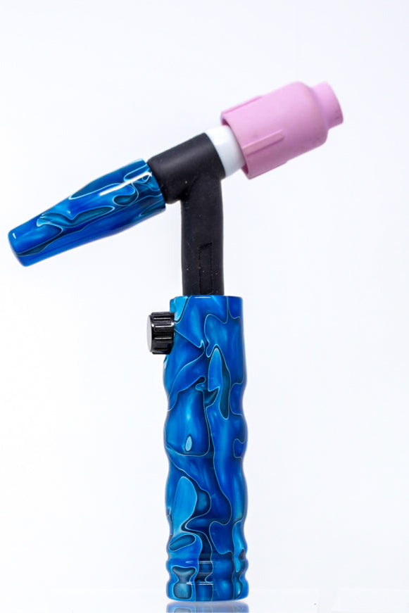 Persian Blue Acrylic TIG Handle and Medium Backcap