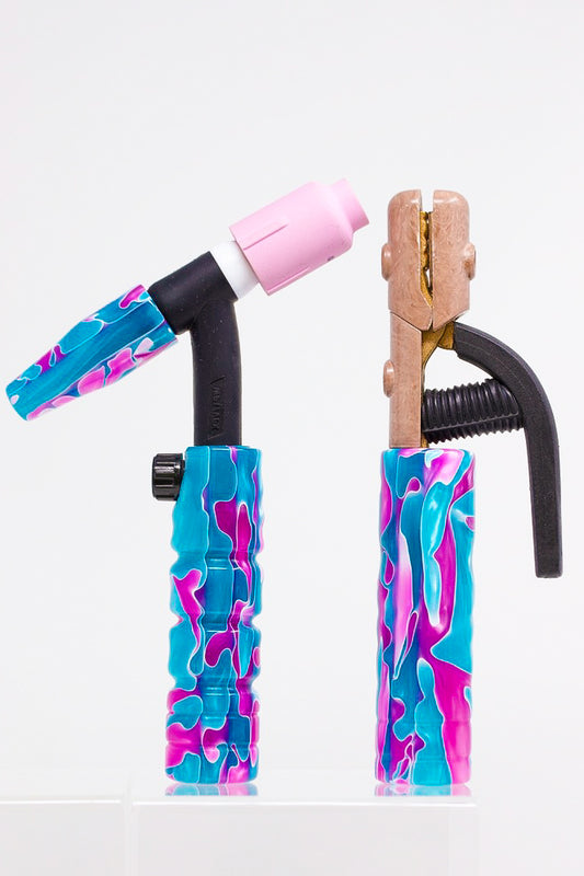 Cotton Candy Acrylic TIG Handle, Stick Handle and Medium Backcap
