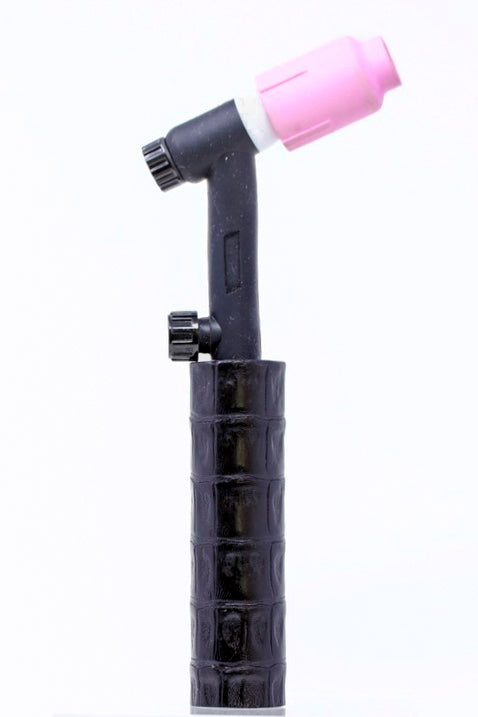 Caiman Alligator Leather Handle - Black