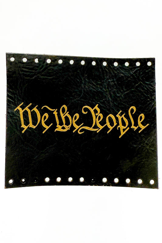 "We The People" Leather Handle