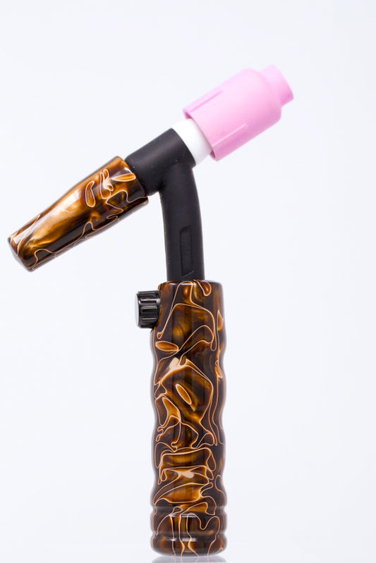 Copper Swirl Acrylic TIG Handle, Stick Handle and Medium Backcap