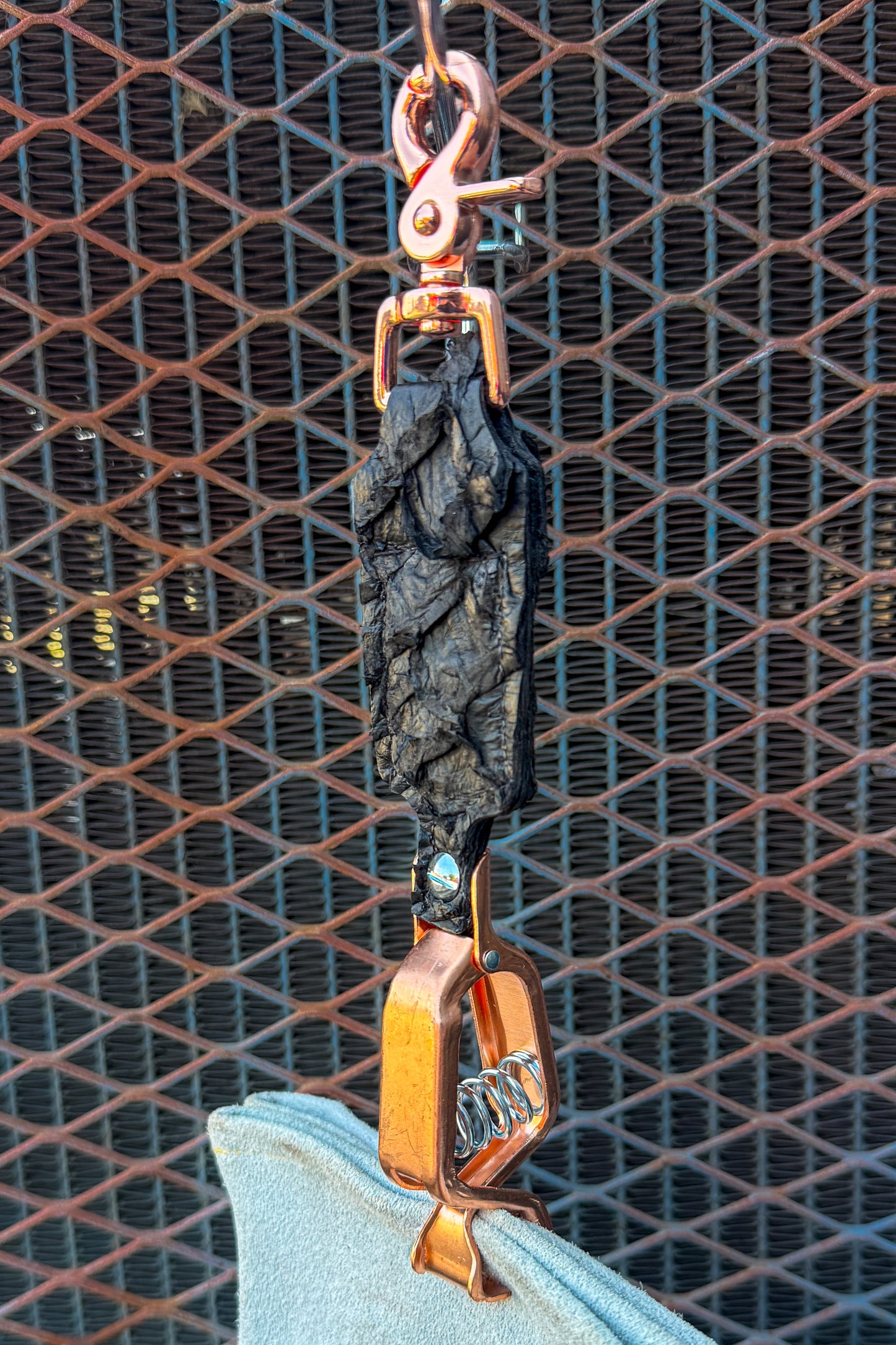 Charred Black Pirarucu Glove Clip